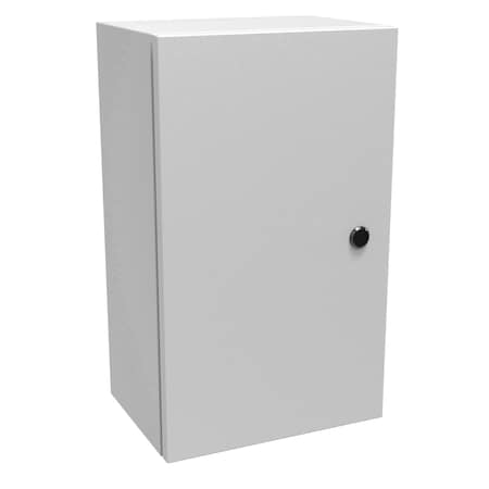Hammond Slotted 1/4 Turn Latch Electrical Enclosures, 20 in H, 8 in D, 12 in W, NEMA 4, Steel EN4SD20128LG
